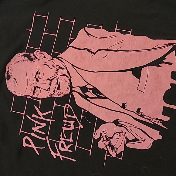 🩷Pink Freud Funny Pink Floyd The Wall satire tshirt mens S/M - Picture 3 of 6